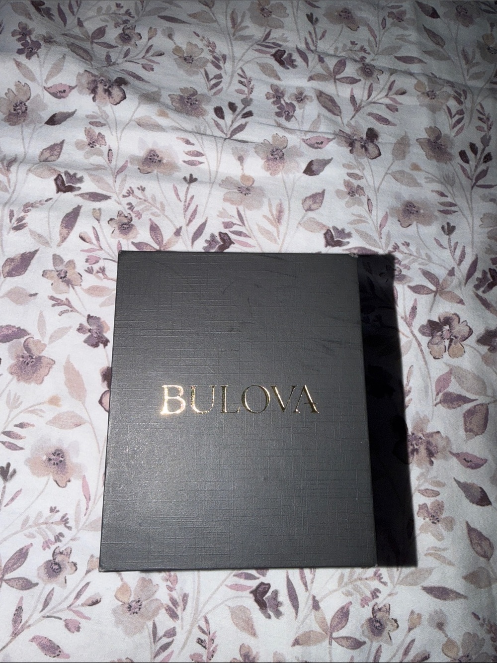 Bulova Black and Gold Wall Decor Box Accent